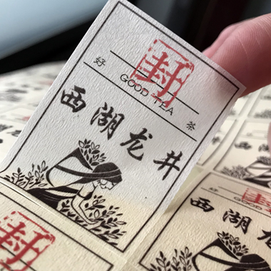 美紋紙不干膠標(biāo)簽