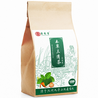 三清茶不干膠標(biāo)簽
